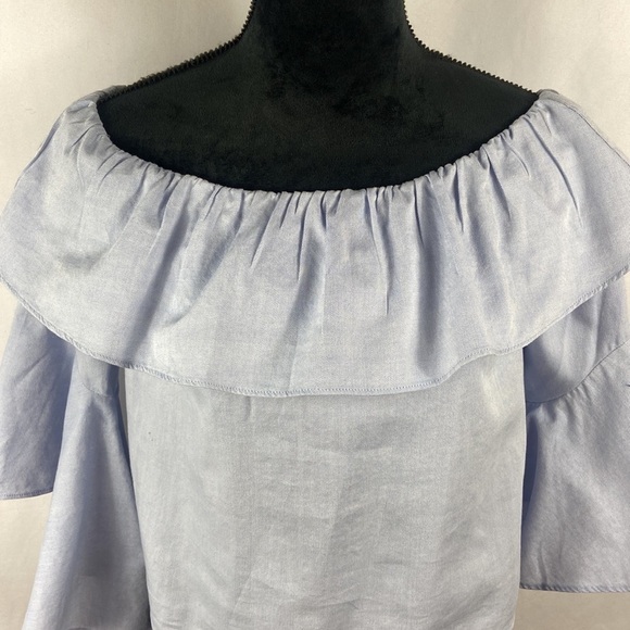 Maven West Off the Shoulder Ruffle Top with Huge Bell Sleeves - Picture 5 of 8